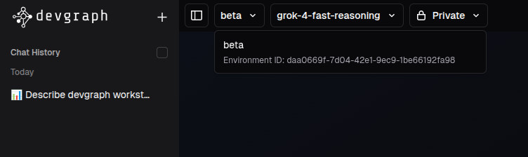 Select active Environment